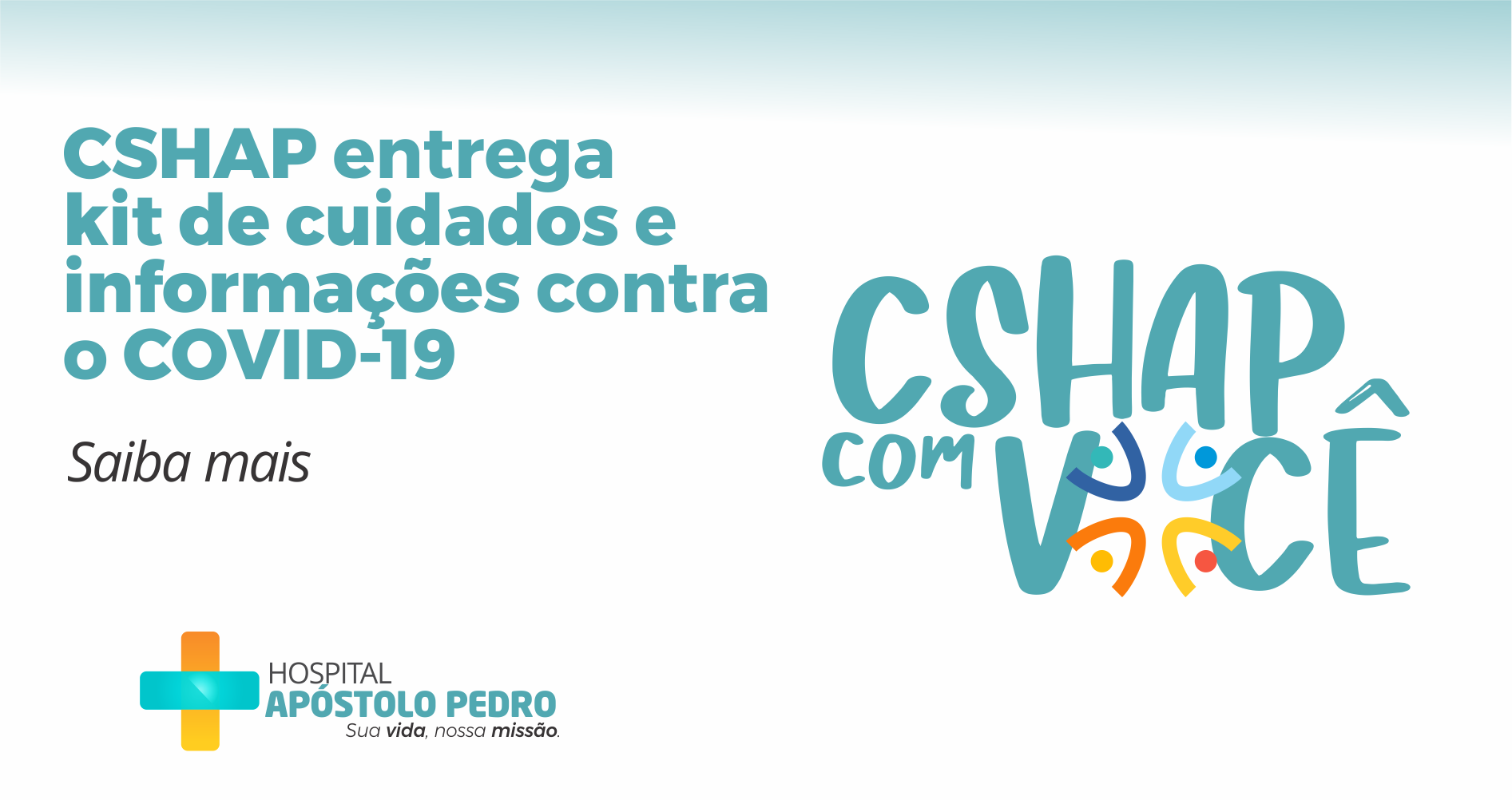 CSHAP entrega kit de proteção e informação contra o coronavírus