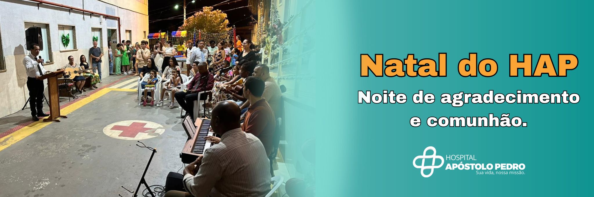 Cantata de Natal emociona colaboradores, pacientes e familiares no Hospital Apóstolo Pedro