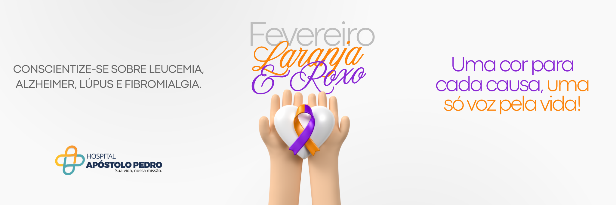 Fevereiro Roxo e Laranja: um mês de conscientização e cuidado com a vida